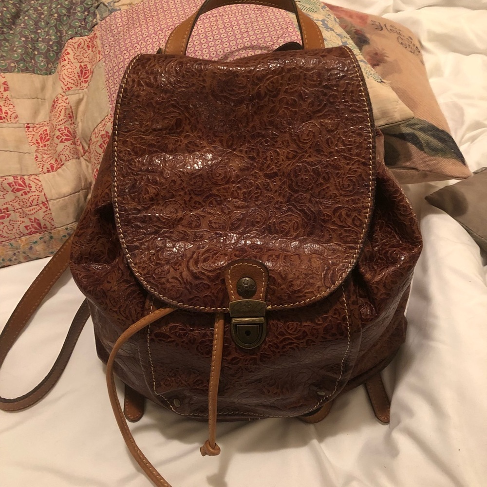 Patricia Nash Leather back pack